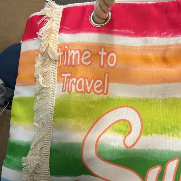 Large summer beach tote - Picture 2 of 5